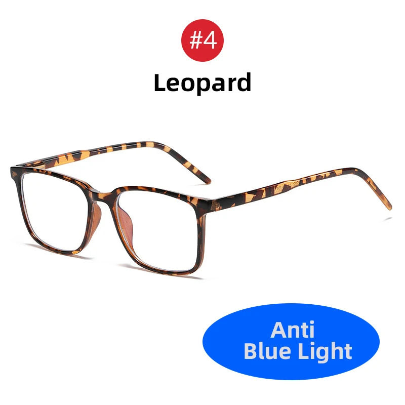 VIVIBEE carré bleu lumière bloquant hommes lunettes de jeu TR90 noir mat Anti Ray lunettes ordinateur Transparent lunettes de mode