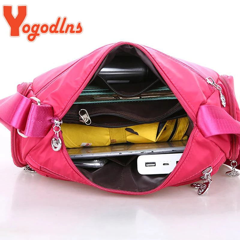 Yogodlns mode femmes sac à bandoulière imperméable en Nylon Oxford sac à bandoulière sacs à main grande capacité sacs de voyage sac à main