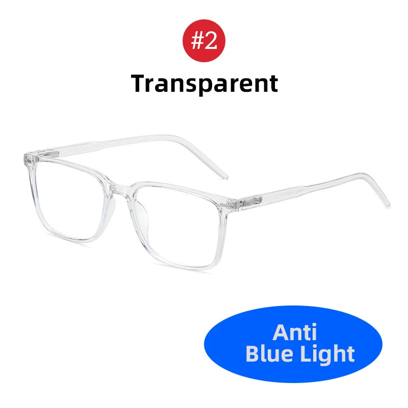 VIVIBEE carré bleu lumière bloquant hommes lunettes de jeu TR90 noir mat Anti Ray lunettes ordinateur Transparent lunettes de mode