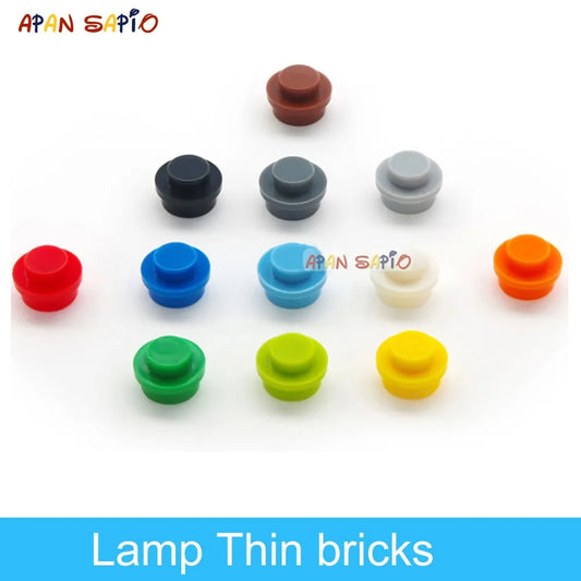 Blocs de construction à figurines fines, lampe en briques, 12 couleurs, taille créative éducative, Compatible avec 4037 jouets pour enfants, 600 pièces