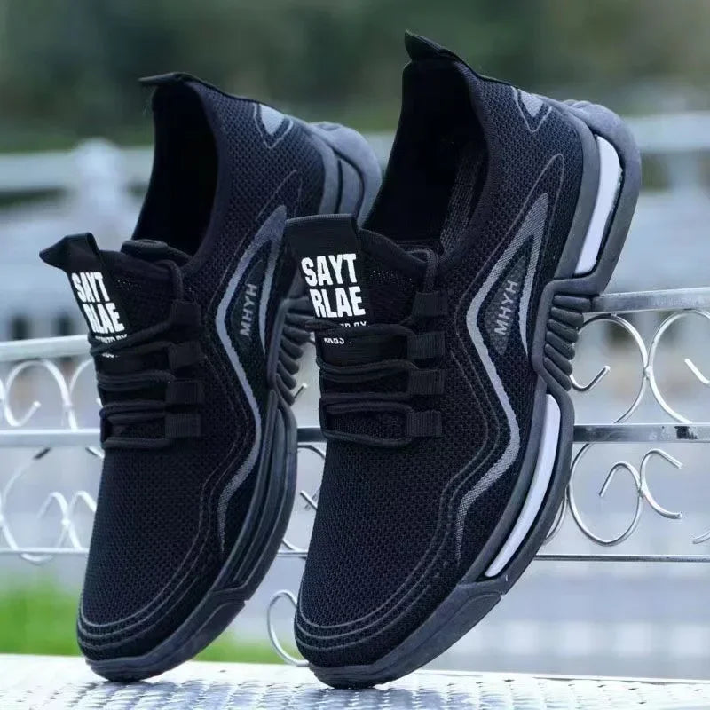 Hommes chaussures sans lacet mode baskets mâle Sport chaussures de course respirant gymnastique entraînement marche Tennis chaussures antidérapant entraînement appartements