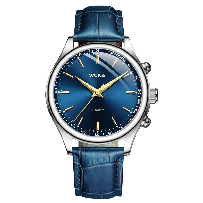 2025 montre pour hommes chronographe Phase de lune motif lumineux haut de gamme Sport homme montre-bracelet en cuir hommes montres à Quartz horloge décontractée