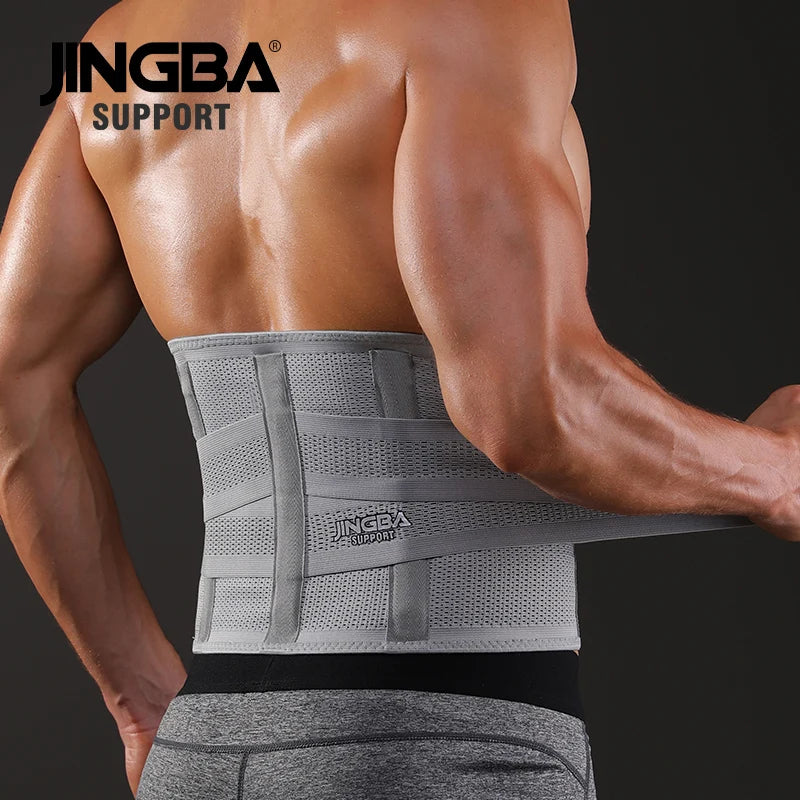 JINGBA SUPPORT Fitness taille dos ceintures de soutien sueur ceinture formateur tondeuse Musculation abdominale sport lombaire joint protecteur