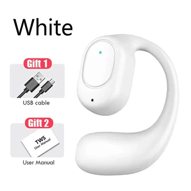 Casque sans fil Bluetooth casque avec Microphone Conduction osseuse mains libres suppression du bruit écouteurs pour la conduite Audifonos