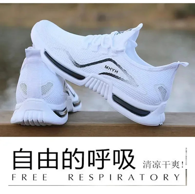 Hommes chaussures sans lacet mode baskets mâle Sport chaussures de course respirant gymnastique entraînement marche Tennis chaussures antidérapant entraînement appartements