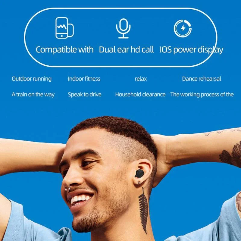 Original A6S TWS casque sans fil écouteurs Bluetooth casque Sport stéréo Fone Bluetooth écouteurs pour Xiaomi Huawei iPhone
