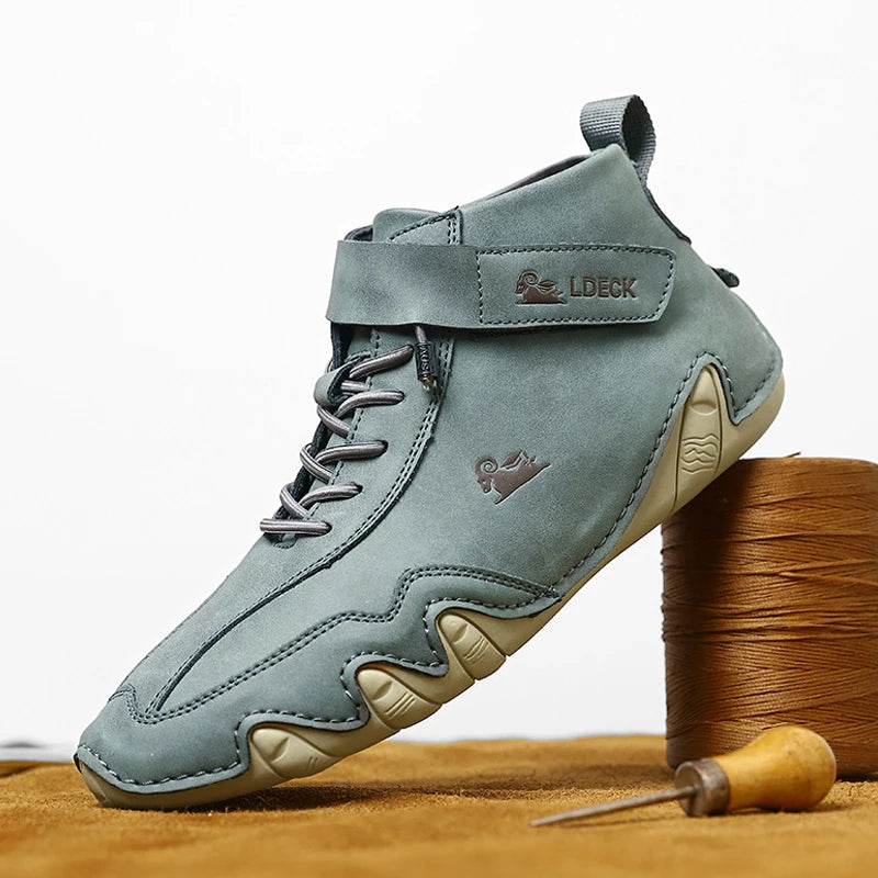 Baskets décontractées pour hommes, chaussures de luxe de styliste, bottines en cuir, nouvelle mode, confortables, montantes, livraison gratuite, 2023