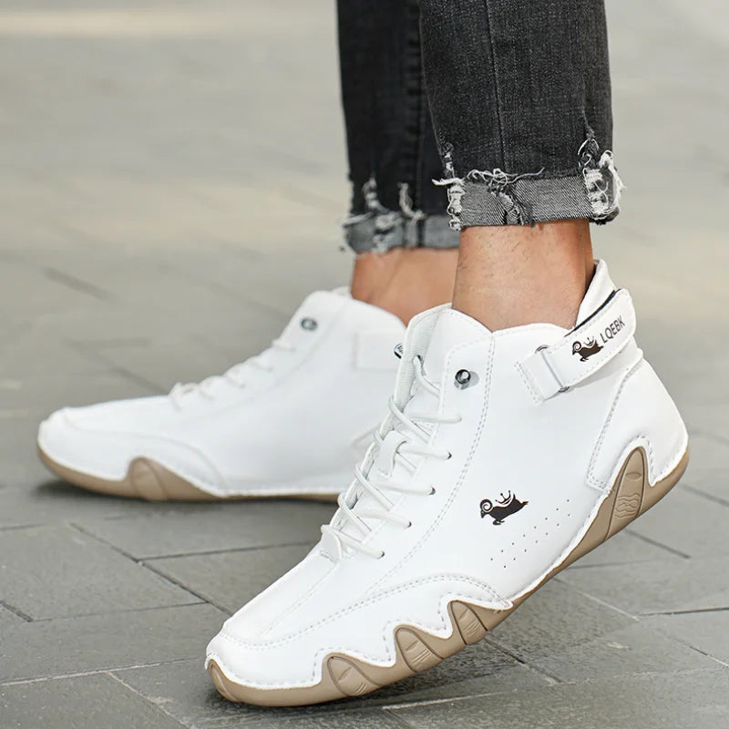 Baskets décontractées pour hommes, chaussures de luxe de styliste, bottines en cuir, nouvelle mode, confortables, montantes, livraison gratuite, 2023