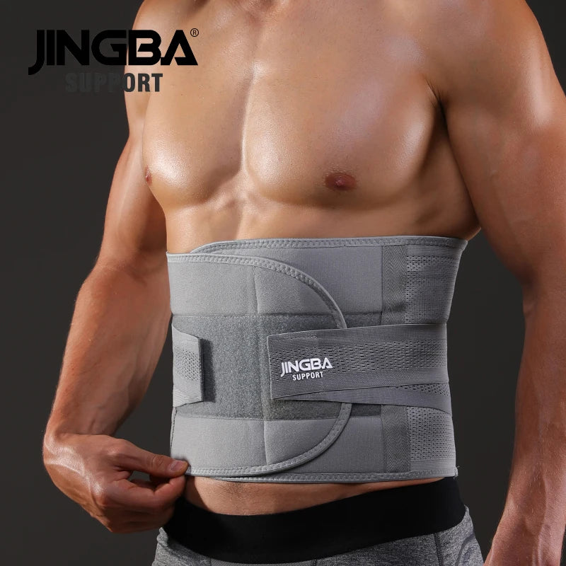 JINGBA SUPPORT Fitness taille dos ceintures de soutien sueur ceinture formateur tondeuse Musculation abdominale sport lombaire joint protecteur