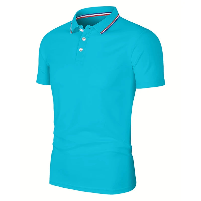 Polo d'été décontracté et respirant pour hommes, confortable, couleur unie, T-Shirt à manches courtes de haute qualité, offre spéciale, 2025