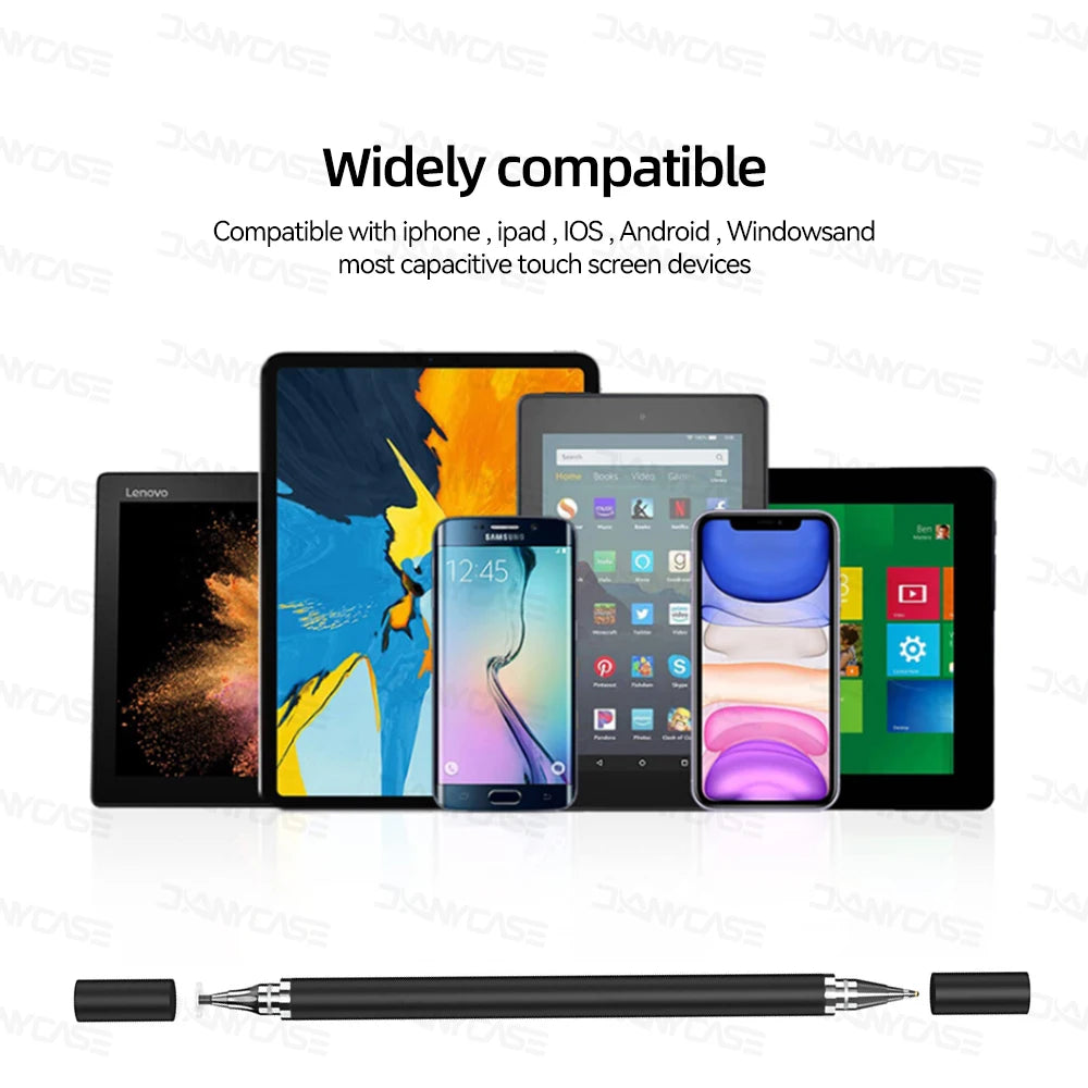 Stylet universel 2 en 1 pour tablette mobile, Android, IOS, téléphone, iPad, accessoires de dessin, tablette, puzzles, écran tactile