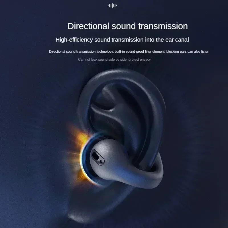 Écouteurs sans fil Bluetooth 5.3 à Conduction osseuse, oreillettes à Clip T75, musique, suppression du bruit, appel HD, sport, jeu, nouveau