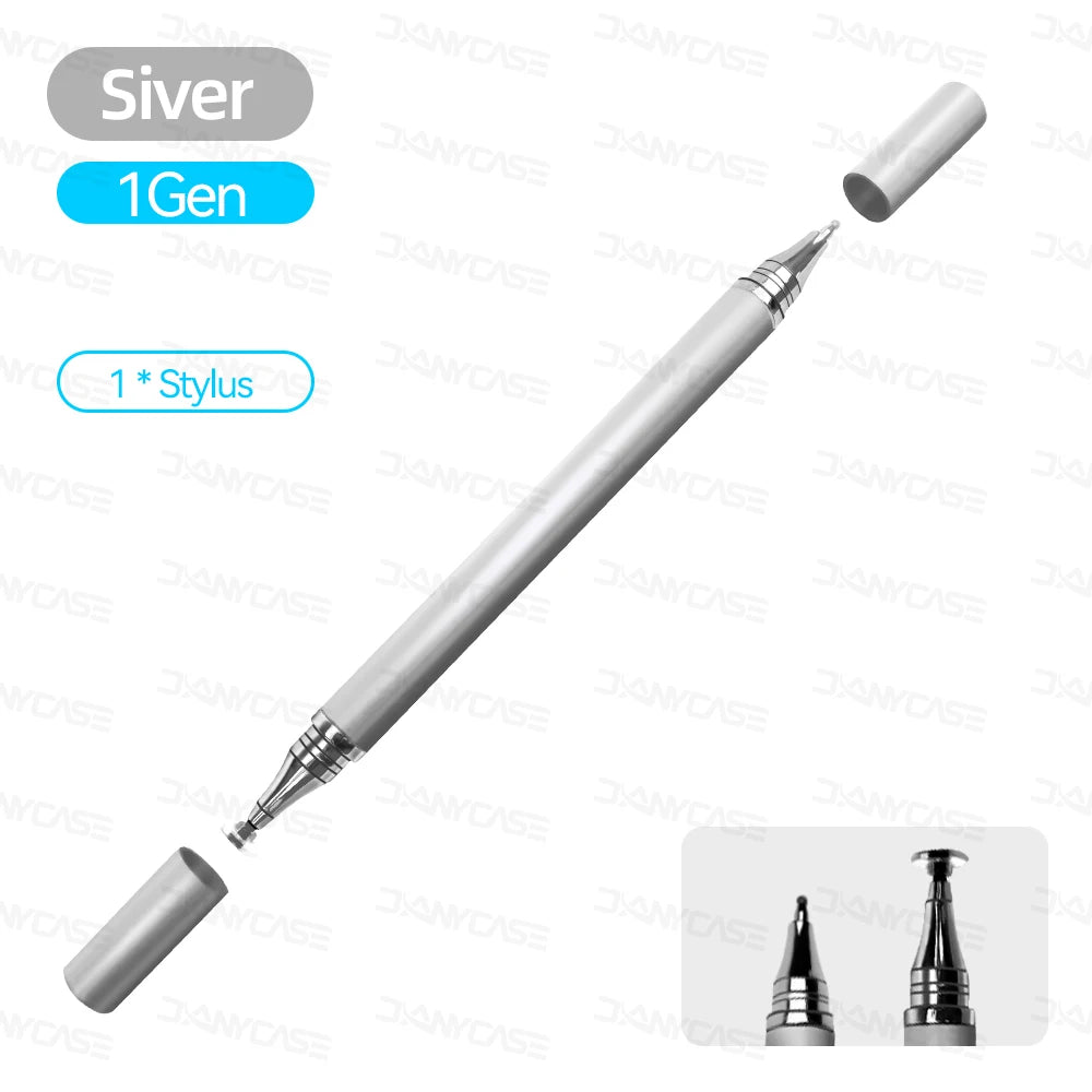 Stylet universel 2 en 1 pour tablette mobile, Android, IOS, téléphone, iPad, accessoires de dessin, tablette, puzzles, écran tactile