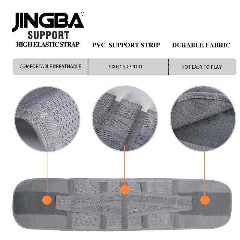 JINGBA SUPPORT Fitness taille dos ceintures de soutien sueur ceinture formateur tondeuse Musculation abdominale sport lombaire joint protecteur