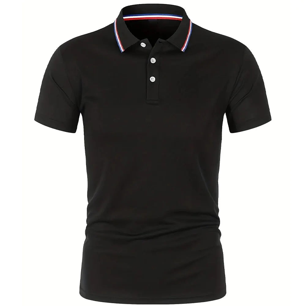 Polo d'été décontracté et respirant pour hommes, confortable, couleur unie, T-Shirt à manches courtes de haute qualité, offre spéciale, 2025