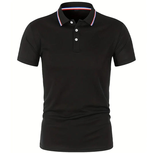 Polo d'été décontracté et respirant pour hommes, confortable, couleur unie, T-Shirt à manches courtes de haute qualité, offre spéciale, 2025