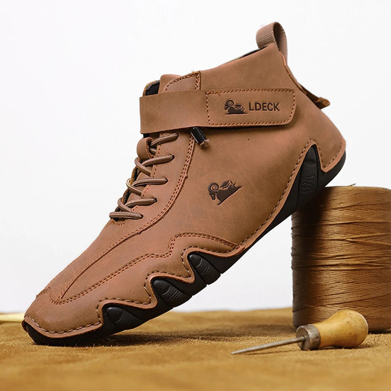 Baskets décontractées pour hommes, chaussures de luxe de styliste, bottines en cuir, nouvelle mode, confortables, montantes, livraison gratuite, 2023