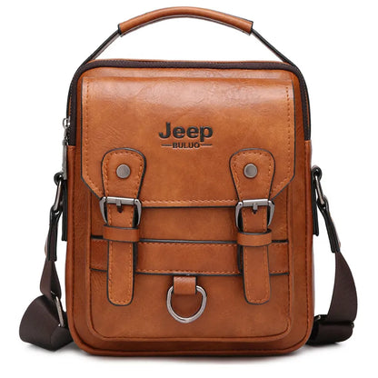 JEEP BULUO multi-fonction affaires sacs à main hommes nouveau homme sac à bandoulière grande capacité en cuir sac de messager bandoulière grande marque
