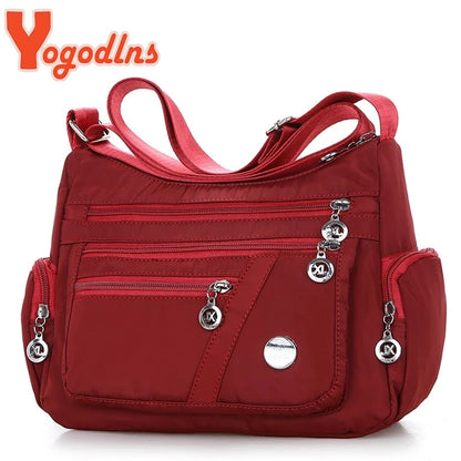Yogodlns mode femmes sac à bandoulière imperméable en Nylon Oxford sac à bandoulière sacs à main grande capacité sacs de voyage sac à main