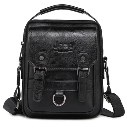 JEEP BULUO multi-fonction affaires sacs à main hommes nouveau homme sac à bandoulière grande capacité en cuir sac de messager bandoulière grande marque