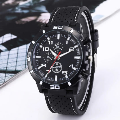 Mode de luxe Date Quartz hommes montres haut de gamme mâle horloge chronographe Sport hommes montre-bracelet Hodinky Relogio Masculino
