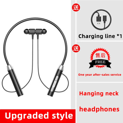 Écouteurs sans fil Bluetooth, tour de cou, casque de sport stéréo de jeu, licou, oreillettes magnétiques étanches avec affichage LED