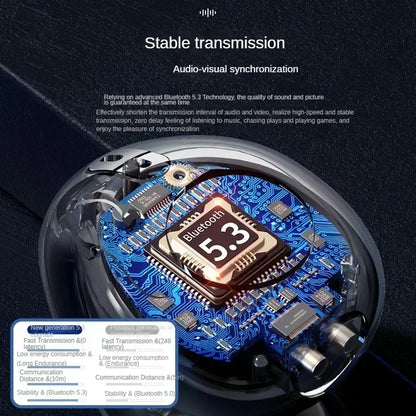 Écouteurs sans fil Bluetooth 5.3 à Conduction osseuse, oreillettes à Clip T75, musique, suppression du bruit, appel HD, sport, jeu, nouveau
