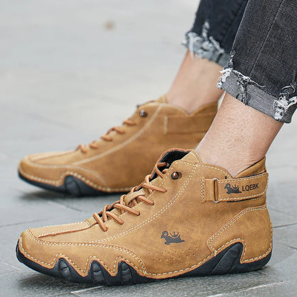 Baskets décontractées pour hommes, chaussures de luxe de styliste, bottines en cuir, nouvelle mode, confortables, montantes, livraison gratuite, 2023