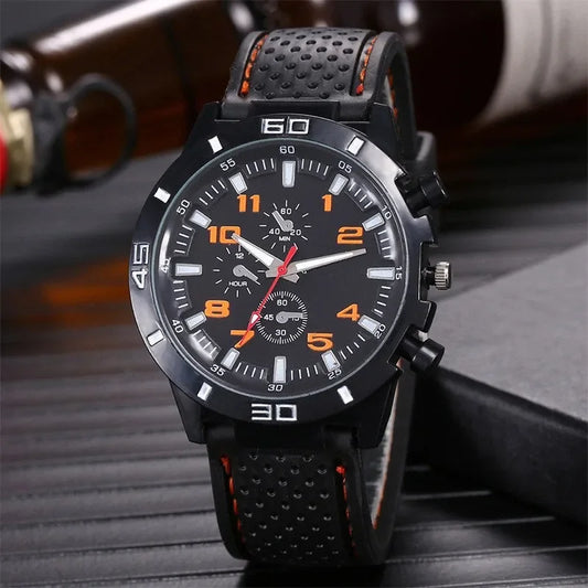 Mode de luxe Date Quartz hommes montres haut de gamme mâle horloge chronographe Sport hommes montre-bracelet Hodinky Relogio Masculino