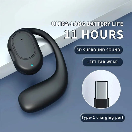 Casque sans fil Bluetooth casque avec Microphone Conduction osseuse mains libres suppression du bruit écouteurs pour la conduite Audifonos
