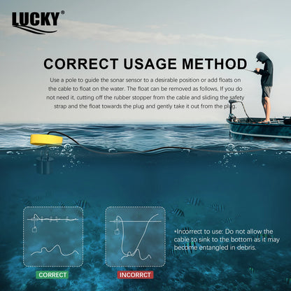 Livraison Gratuite! FFC1108-1 Vente Chaude Alarme 100 M Portable Sonar LCD Détecteurs de Poissons leurre De Pêche Sondeur De Pêche Finder
