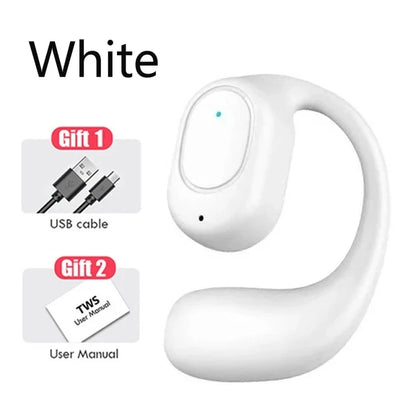 Casque sans fil Bluetooth casque avec Microphone Conduction osseuse mains libres suppression du bruit écouteurs pour la conduite Audifonos