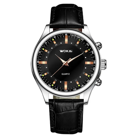 2025 montre pour hommes chronographe Phase de lune motif lumineux haut de gamme Sport homme montre-bracelet en cuir hommes montres à Quartz horloge décontractée