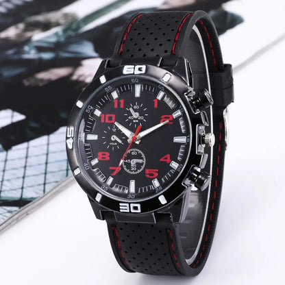 Mode de luxe Date Quartz hommes montres haut de gamme mâle horloge chronographe Sport hommes montre-bracelet Hodinky Relogio Masculino