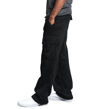 Viser de survêtement coupe droite pour hommes, joggeurs pour le sport et le streetwear, proximité Wstring, pantalons longs, pantalons multi-poches