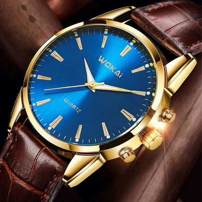 2025 montre pour hommes chronographe Phase de lune motif lumineux haut de gamme Sport homme montre-bracelet en cuir hommes montres à Quartz horloge décontractée