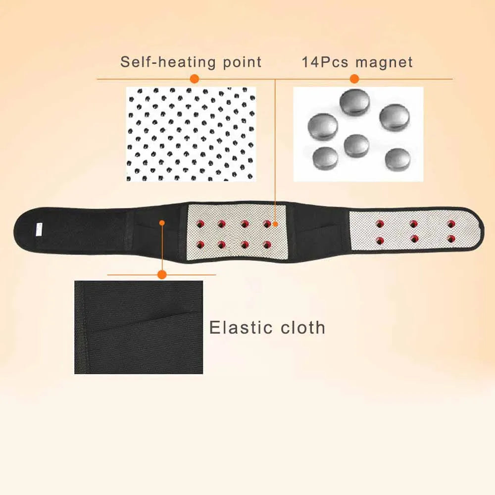 Tcare M - 4XL Tourmaline réglable auto-chauffant thérapie magnétique dos taille ceinture de soutien orthèse lombaire bande de Massage soins de santé
