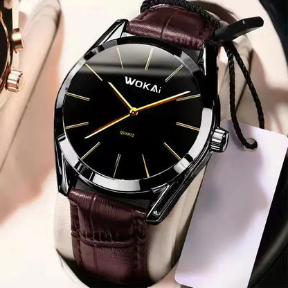 2025 montre pour hommes chronographe Phase de lune motif lumineux haut de gamme Sport homme montre-bracelet en cuir hommes montres à Quartz horloge décontractée
