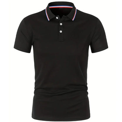 Polo d'été décontracté et respirant pour hommes, confortable, couleur unie, T-Shirt à manches courtes de haute qualité, offre spéciale, 2025