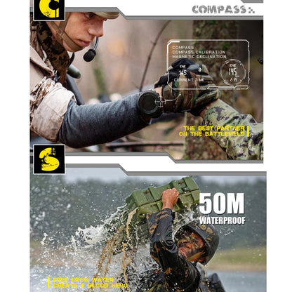 NORTH EDGE – montre numérique de sport pour hommes, heures de course, natation, armée militaire, altimètre, baromètre, boussole, étanche 50m